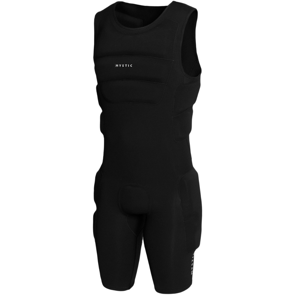 2026 Mystic Mens Surf Impact Short John Suit 35005.240212 - Black